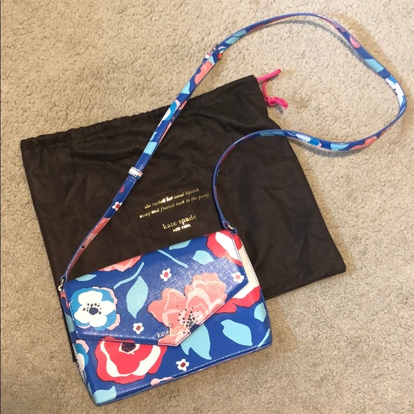 kate spade Handbags - Kate Spade Cherry Floral Print Crossbody Purse